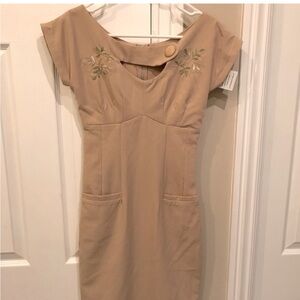 ISO Tatyana Sierra Dress Beige/Tan, M